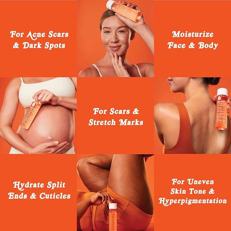 Bio-Oil Skincare Body Oil Serum for Scars and Stretch Marks, Face and Body Moisturizer with Vitamin E & A for Sensitive Dry Skin, Dermatologist Recommended, Non-Comedogenic, 4.2 Oz - Image 5
