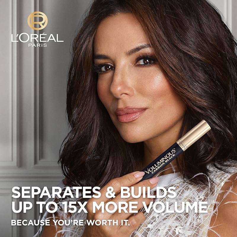 L’Oreal Paris Original Voluminous Mascara, Building Mascara Volume and Length Formula, Washable, Carbon Black, 0.26 Fl Oz., 1 Count - Image 2