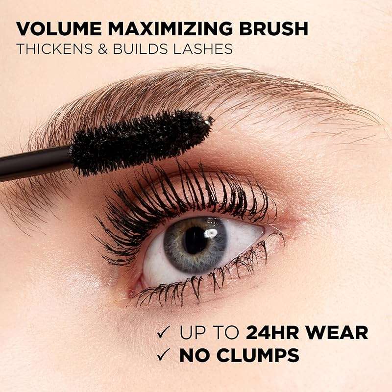 L’Oreal Paris Original Voluminous Mascara, Building Mascara Volume and Length Formula, Washable, Carbon Black, 0.26 Fl Oz., 1 Count - Image 4