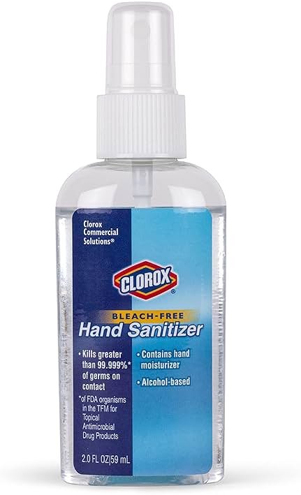Clorox Pro Hand Sanitizing Spray - Professional Grade Hand Sanitizer Spray Bottle for Everyday & On-The-Go Travel Essentials - Sanitizing Solution for School Supplies & Office Use, 2 Fl Oz - Product Image