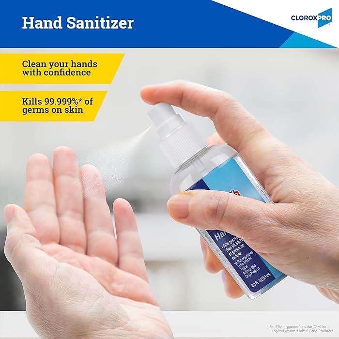 Clorox Pro Hand Sanitizing Spray - Professional Grade Hand Sanitizer Spray Bottle for Everyday & On-The-Go Travel Essentials - Sanitizing Solution for School Supplies & Office Use, 2 Fl Oz - Image 2