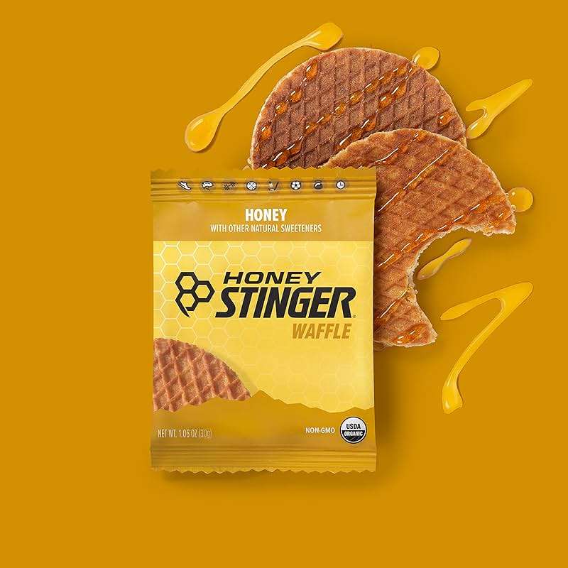 Honey Stinger Organic Honey Waffle, Energy Stroopwafel for Exercise, Endurance and Performance, Sports Nutrition for Home & Gym, Pre and Post Workout, 16.96 Ounces (Pack of 16) - Image 6