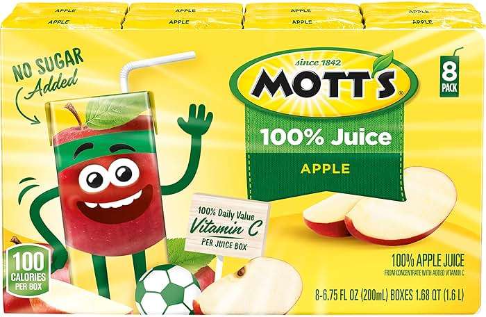 Mott's 100% Original Apple Juice, 6.75 Fl Oz Boxes, 32 Count (4 Packs Of 8), 2 Servings Of Fruit, 100% Fruit Juice, Gluten-free, Caffeine-free, Kosher, Contains No Artificial Colors Or Sweeteners - Image 11