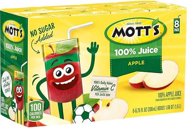 Mott's 100% Original Apple Juice, 6.75 Fl Oz Boxes, 32 Count (4 Packs Of 8), 2 Servings Of Fruit, 100% Fruit Juice, Gluten-free, Caffeine-free, Kosher, Contains No Artificial Colors Or Sweeteners - Image 13