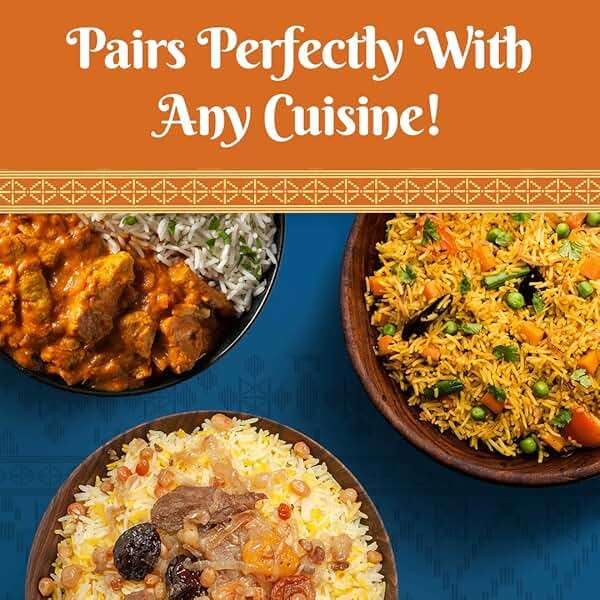 Bombay Market Brown Basmati Rice - Aromatic & Nutty Flavor Basmati Rice - Long Grain Rice Basmati (10 Pound Bag) - Image 4