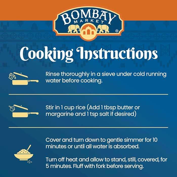 Bombay Market Brown Basmati Rice - Aromatic & Nutty Flavor Basmati Rice - Long Grain Rice Basmati (10 Pound Bag) - Image 9