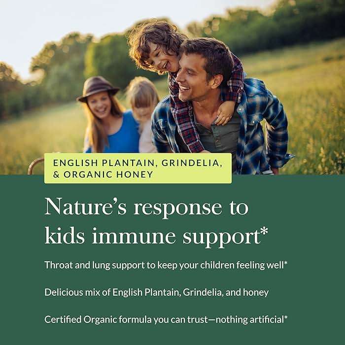 Gaia Herbs Bronchial Wellness Syrup Kids - Immune Support Supplement - Throat & Lung Health Support* - Certified Organic Formula with English Plantain, Grindelia & Honey - 3 Fl Oz (18 Servings) - Image 5