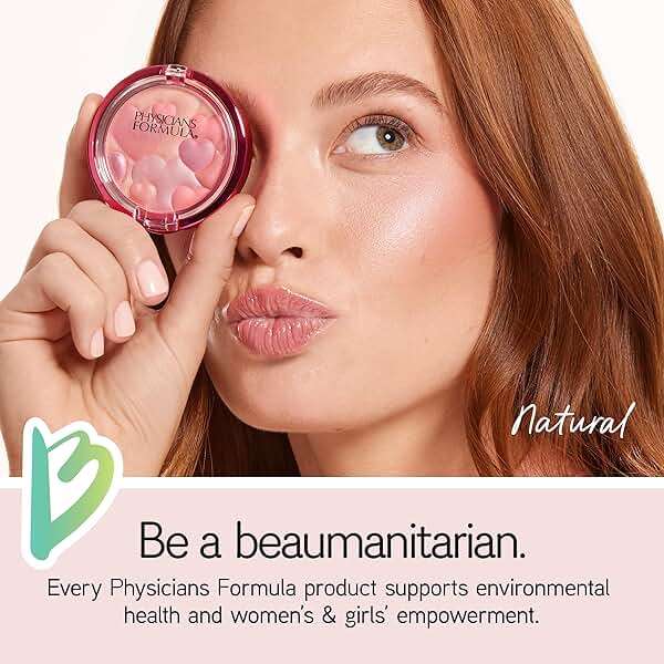 Physicians Formula Happy Booster Glow & Mood Boosting Blush, Silky Smooth Formula, Hypoallergenic, Blends Easily with Radiant Finish – Natural - Image 6