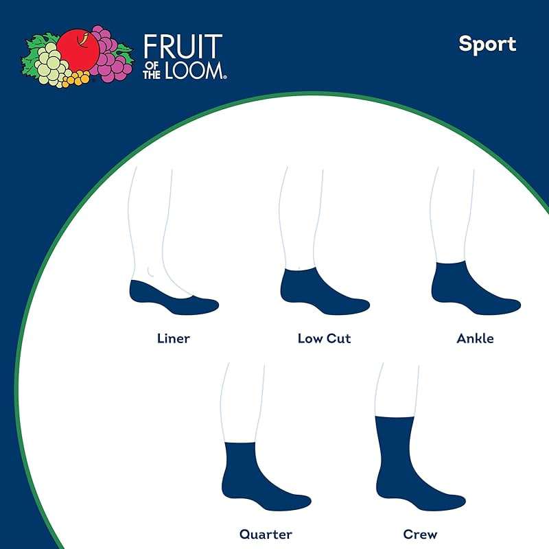 Fruit of the Loom Men's Value 10 Pair Pack Socks - Image 2