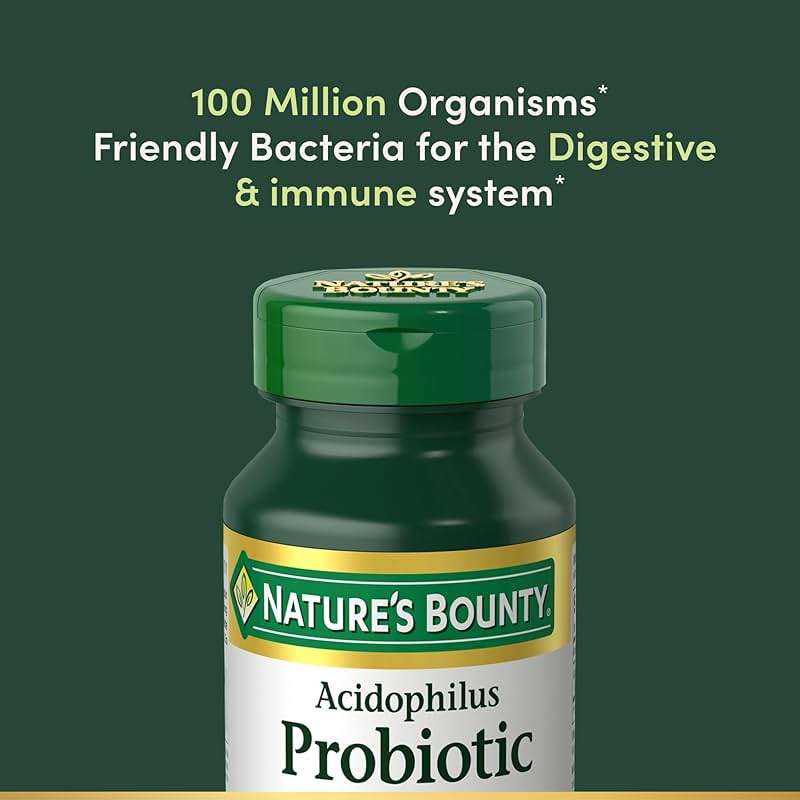 Nature's Bounty Acidophilus Probiotic, Daily Probiotic Supplement, Digestive Health, 200 Tablets, Twin Pack - Image 3