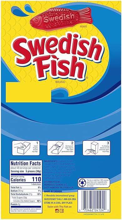 SWEDISH FISH Individually Wrapped Soft & Chewy Gummy Candy, Bulk Candy, 240 Count Box - Image 13