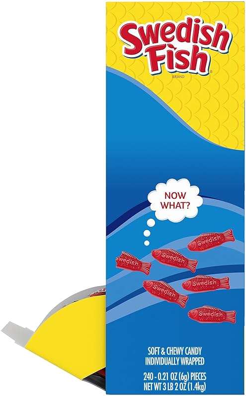 SWEDISH FISH Individually Wrapped Soft & Chewy Gummy Candy, Bulk Candy, 240 Count Box - Image 15