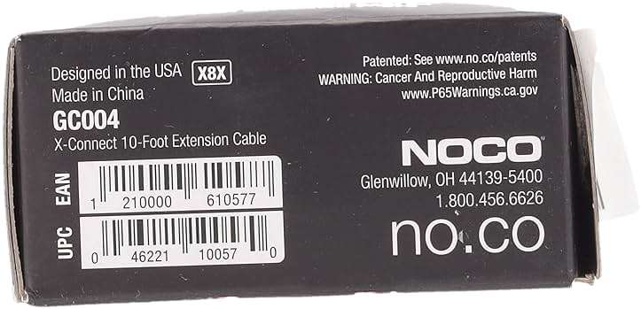 NOCO GC004 X-Connect 10-Foot Extension Cable Accessory Genius Smart Battery Chargers - Image 12