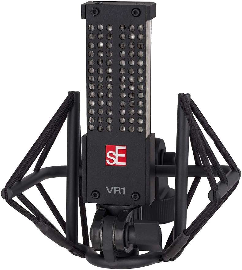 SE ELECTRONICS VR1 Passive Ribbon Microphone with Full 20Hz-18kHz Frequency Response - Classic Ribbon Mic for Acoustic Guitar, Guitar Cabinets, Drums, Acoustic Instruments, Vocals & More - Image 3