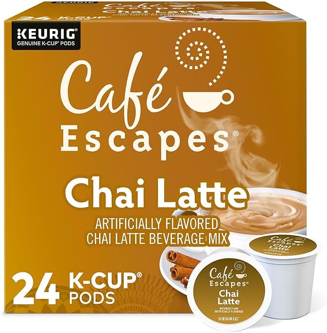 Café Escapes Chai Latte Keurig Single-Serve K-Cup Pods, 24 Count - Product Image