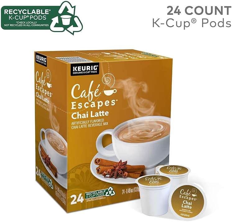 Café Escapes Chai Latte Keurig Single-Serve K-Cup Pods, 24 Count - Image 5
