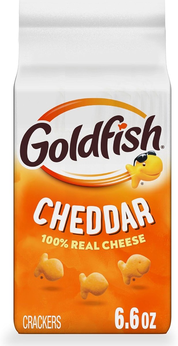 Goldfish Cheddar Cheese Crackers, Baked Snack Crackers, 6.6 oz Bag - Product Image