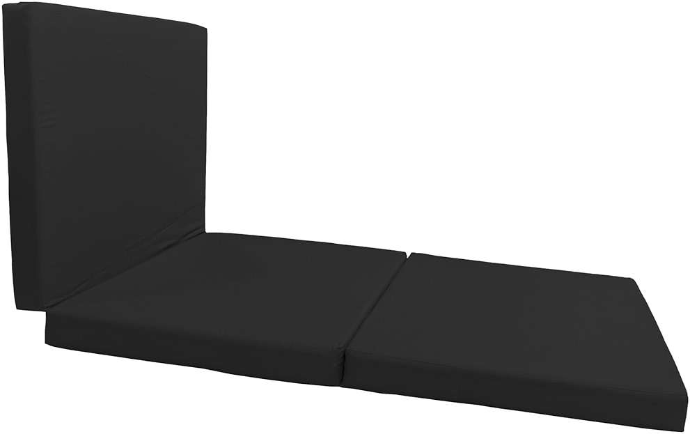 D&D Futon Furniture Trifold Foam Beds, Floor Tri-Fold Bed, Foldable Shikibuton Mattress Cushion Topper Mat for Space Saving Sleepover 3x27x75 in, Black - Image 5