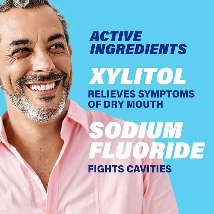 ACT Dry Mouth Anticavity Zero Alcohol Fluoride Mouthwash, Soothing Mint, 33.8 fl. oz. - Image 5