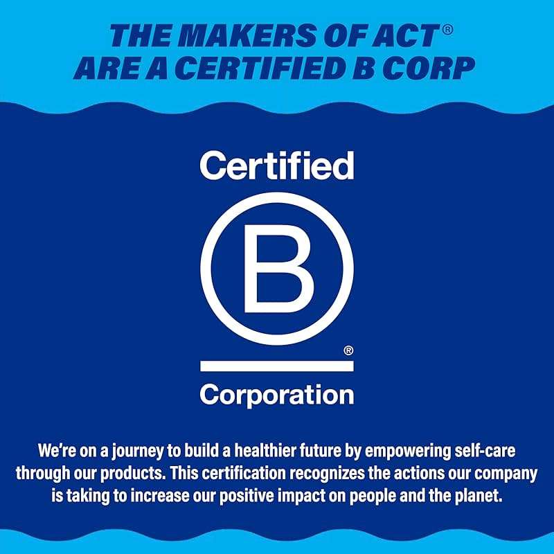 ACT Dry Mouth Anticavity Zero Alcohol Fluoride Mouthwash, Soothing Mint, 33.8 fl. oz. - Image 9