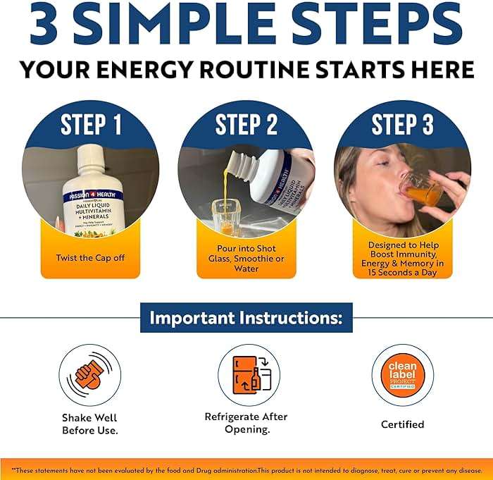 Passion 4 Life Daily Liquid Multivitamin + Minerals - Over 100 Premium Ingredients for the Whole Family - Trace Minerals and Amino Acids for All Ages - Image 4