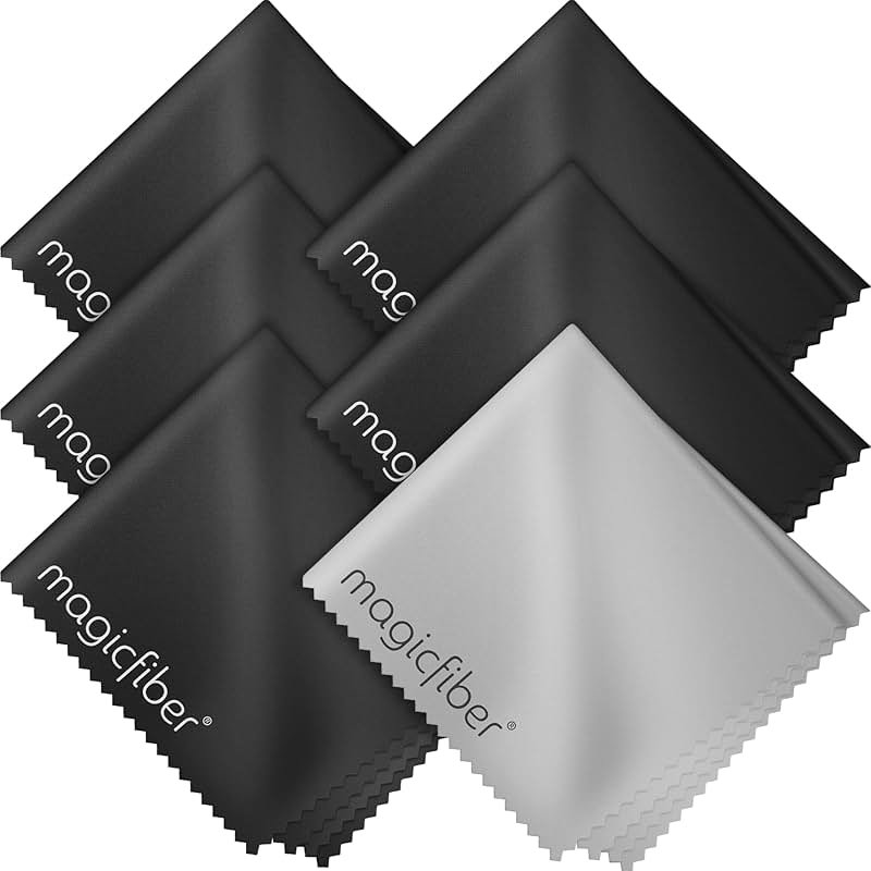 MagicFiber Microfiber Cleaning Cloth, 6 Pack - Premium Cloth for Glasses, Lens, Screens & More - Product Image