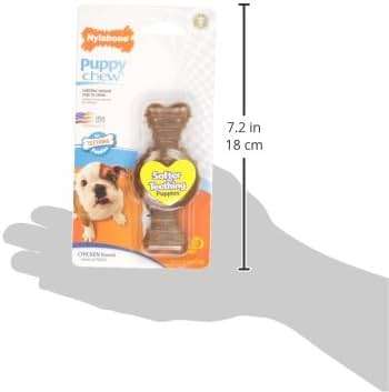 Nylabone Ring Bone Chew Toy for Puppies, Puppy Teething Toys, Puppy Enrichment Toys, Chicken Flavor, X-Small Dogs - Up to 15 lbs, 1 Count - Image 3