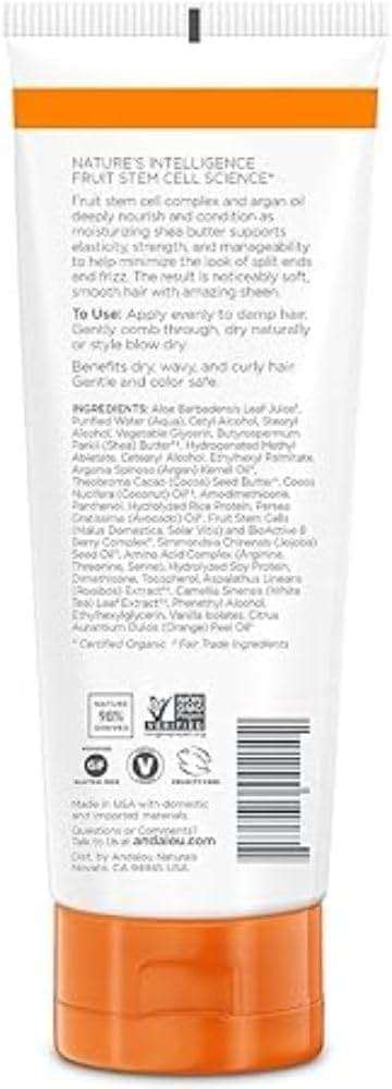 Andalou Naturals Styling Cream Ounces, Argan Oil & Shea, 6.8 Fl Oz - Image 2