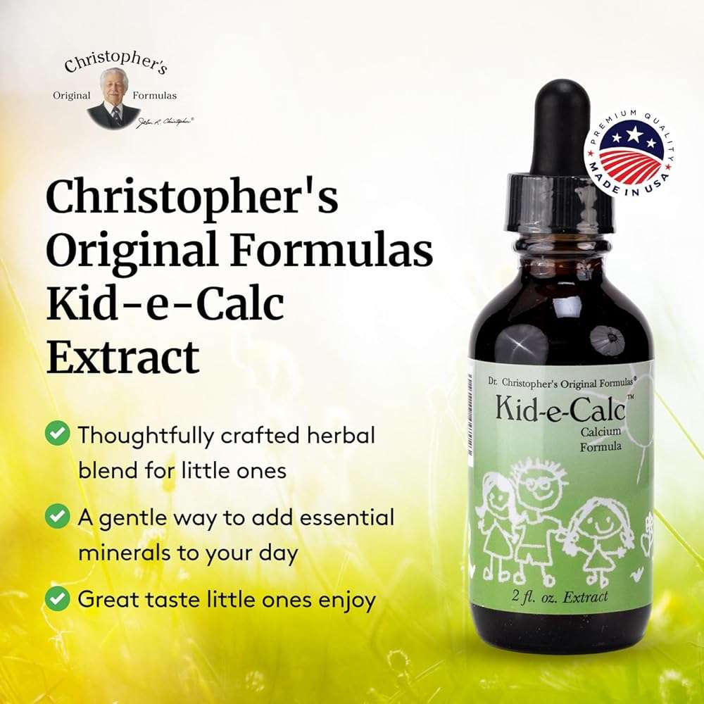 Christopher's Original Formulas Kid-e-Calc Extract, 2 fl oz (59 ml) - Pack of 2 - Image 4