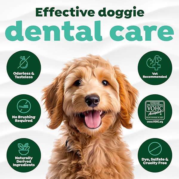 TropiClean Fresh Breath Water Additive for Dogs, Dog Breath Freshener and Teeth Cleaning Solution, No Toothpaste or Toothbrush Required, 33.8oz. - Image 6