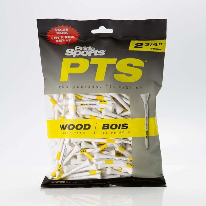 PrideSports PTS Wood Golf Tees | 175 Count, 2-3/4 Inch | #1 Wood Tee on Tour | Best for Drivers & Woods - Image 3