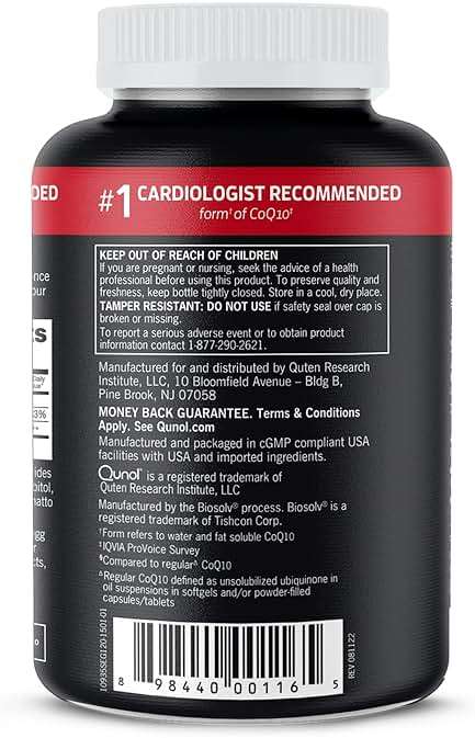Qunol Ultra CoQ10 100mg, 3x Better Absorption, Patented Water and Fat Soluble Natural Supplement Form of Coenzyme Q10, Antioxidant for Heart Health, 120 Count Softgels - Image 10