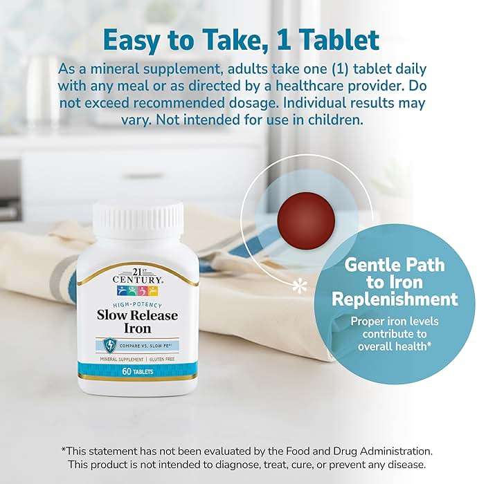 21st Century Slow Release Iron Tablets, 60 Count - Image 6