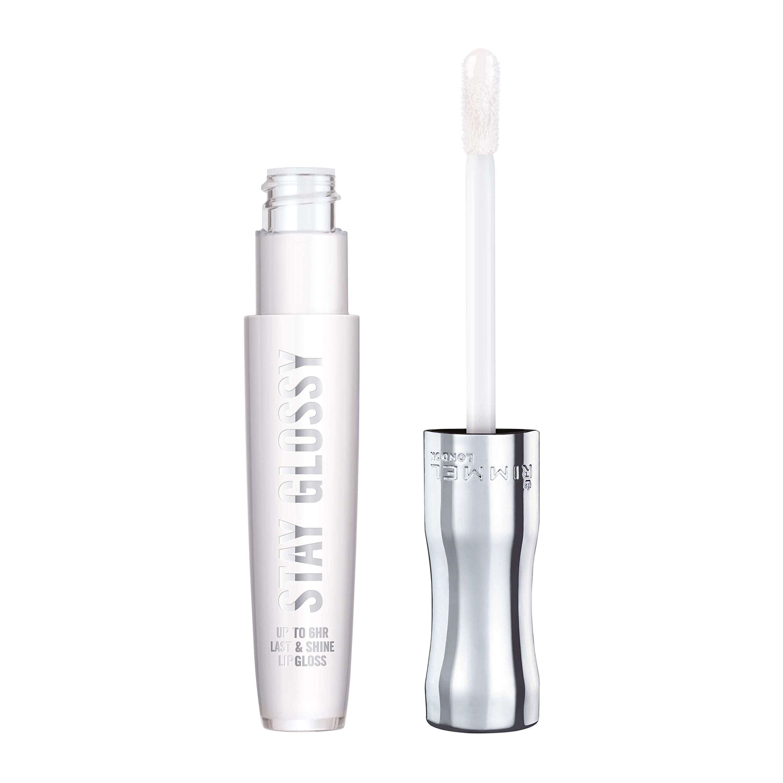Rimmel Stay Glossy Lip Gloss - Non-Sticky and Lightweight Formula for Lip Color and Shine - 820 Seduce Me, .18oz - Image 1