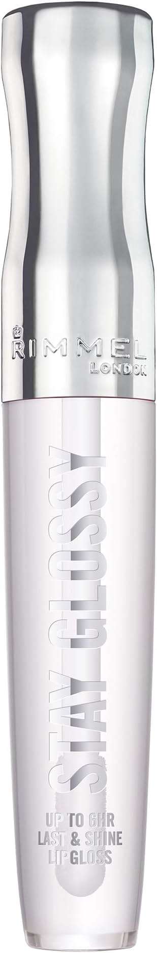 Rimmel Stay Glossy Lip Gloss - Non-Sticky and Lightweight Formula for Lip Color and Shine - 820 Seduce Me, .18oz - Image 2
