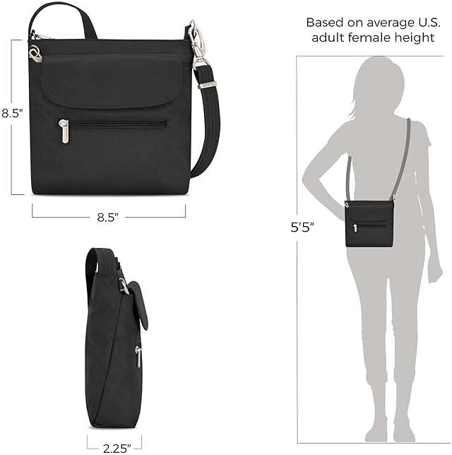 Travelon Anti-Theft Classic Mini Shoulder Bag - Image 4