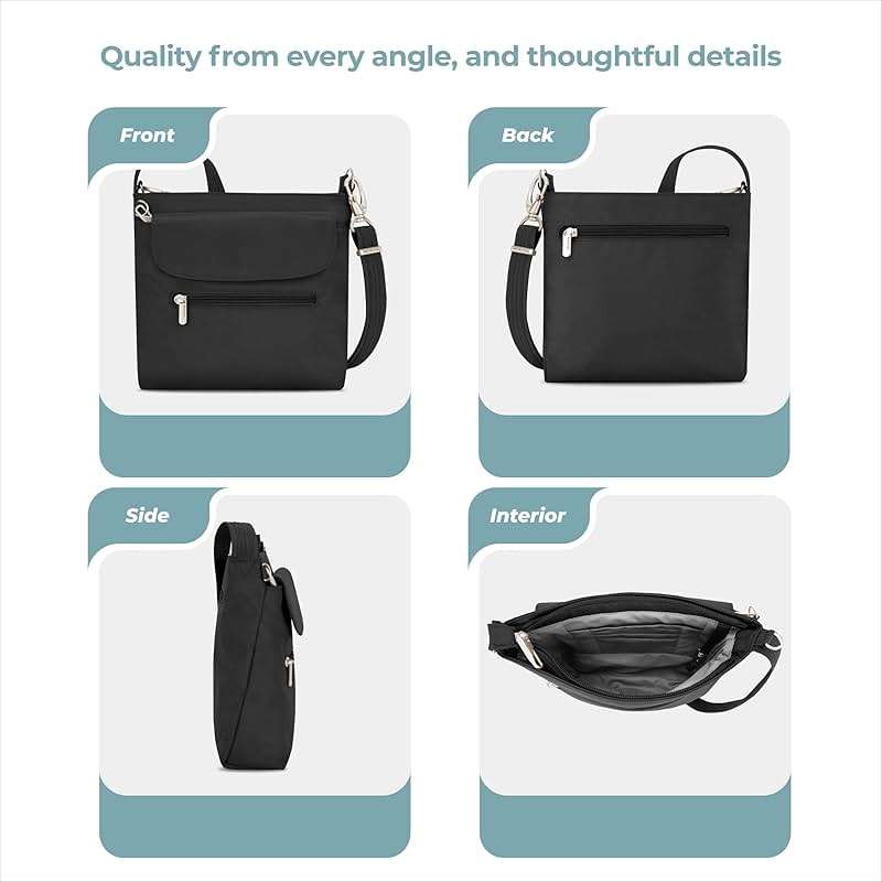 Travelon Anti-Theft Classic Mini Shoulder Bag - Image 5