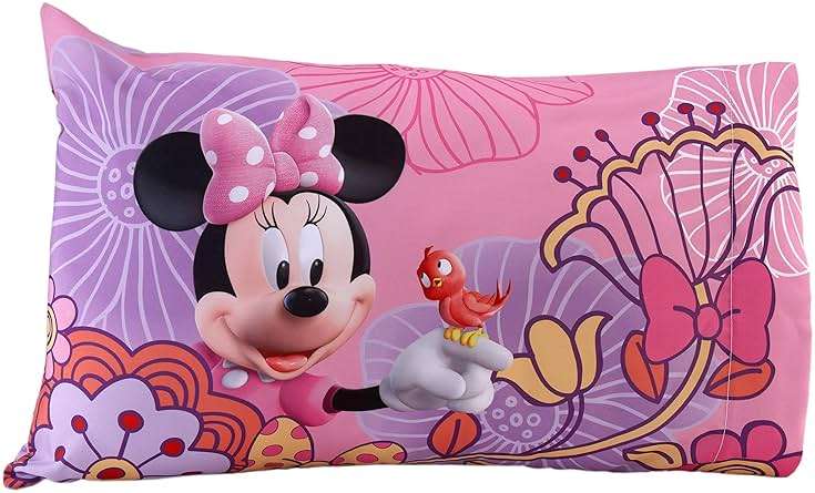 Disney 4 Piece Minnie's Fluttery Friends Toddler Bedding Set, Lavender - Image 6