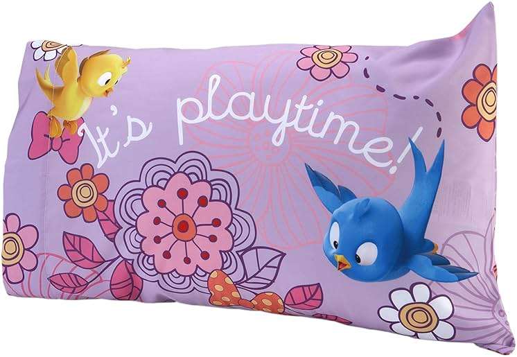 Disney 4 Piece Minnie's Fluttery Friends Toddler Bedding Set, Lavender - Image 7