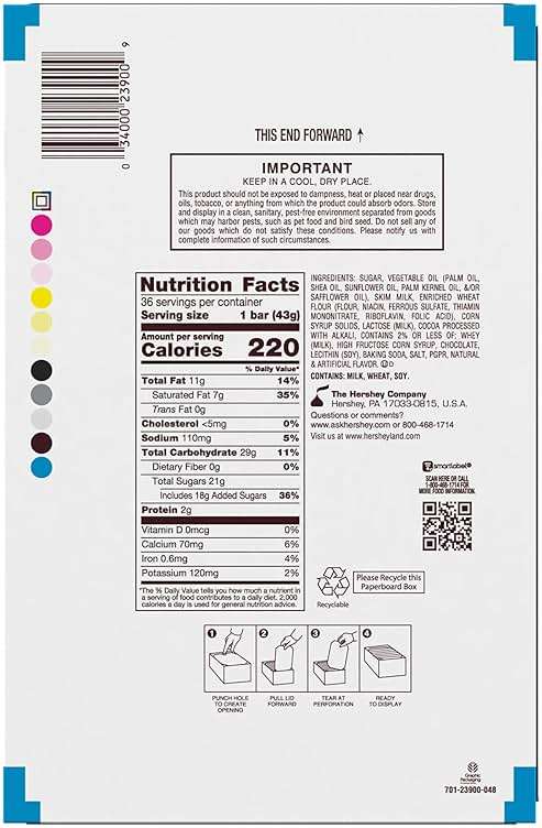 HERSHEY'S Cookies 'n' Creme Candy Bars, 1.55 oz (36 Count) - Image 3