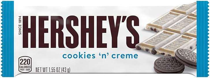 HERSHEY'S Cookies 'n' Creme Candy Bars, 1.55 oz (36 Count) - Image 4
