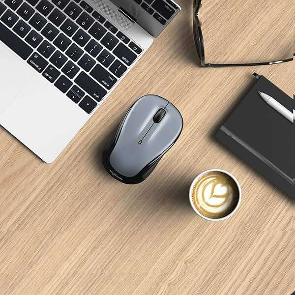 Logitech Wireless Mouse M325 with Designed-For-Web Scrolling - Light Silver - Image 2