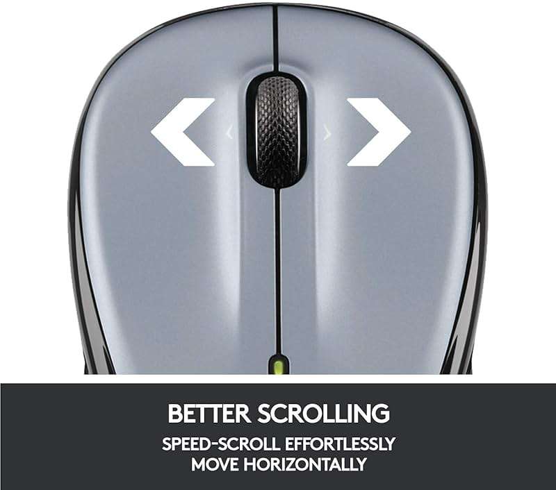 Logitech Wireless Mouse M325 with Designed-For-Web Scrolling - Light Silver - Image 4