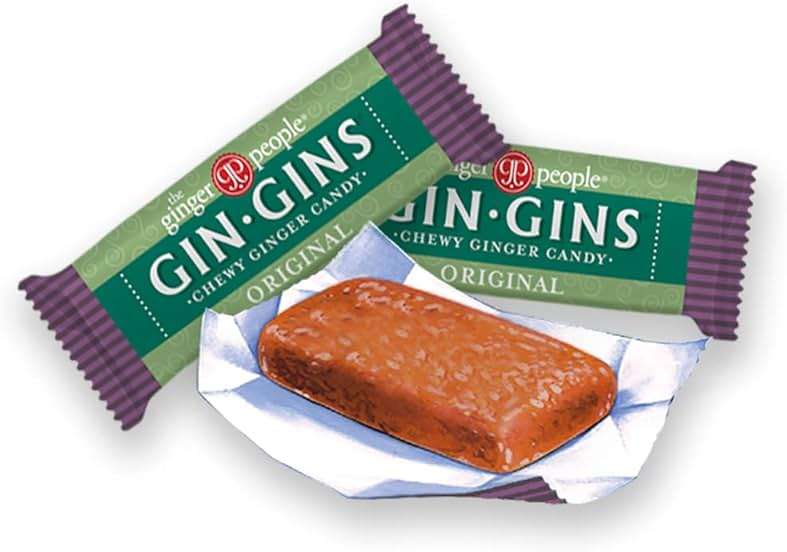 GIN GINS Original Ginger Chews – Natural Fresh Ginger Candy by The Ginger People – Individually Wrapped Healthy Candy – Original Flavor – Large 1 lb Bag (16oz) – Pack of 1 - Image 6