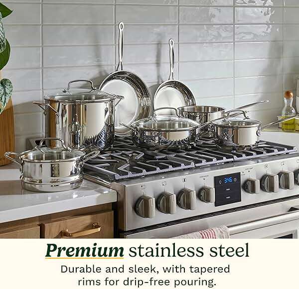 Cuisinart 77-11G Stainless Steel 11-Piece Set Chef's-Classic-Stainless-Cookware-Collection - Image 3