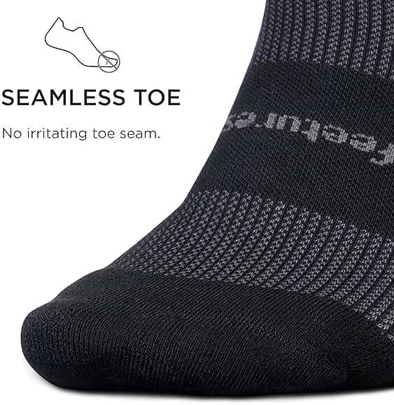 Feetures High Performance Max Cushion Ankle Sock - Tab Socks for Women & Men with Heel Tab - Image 3