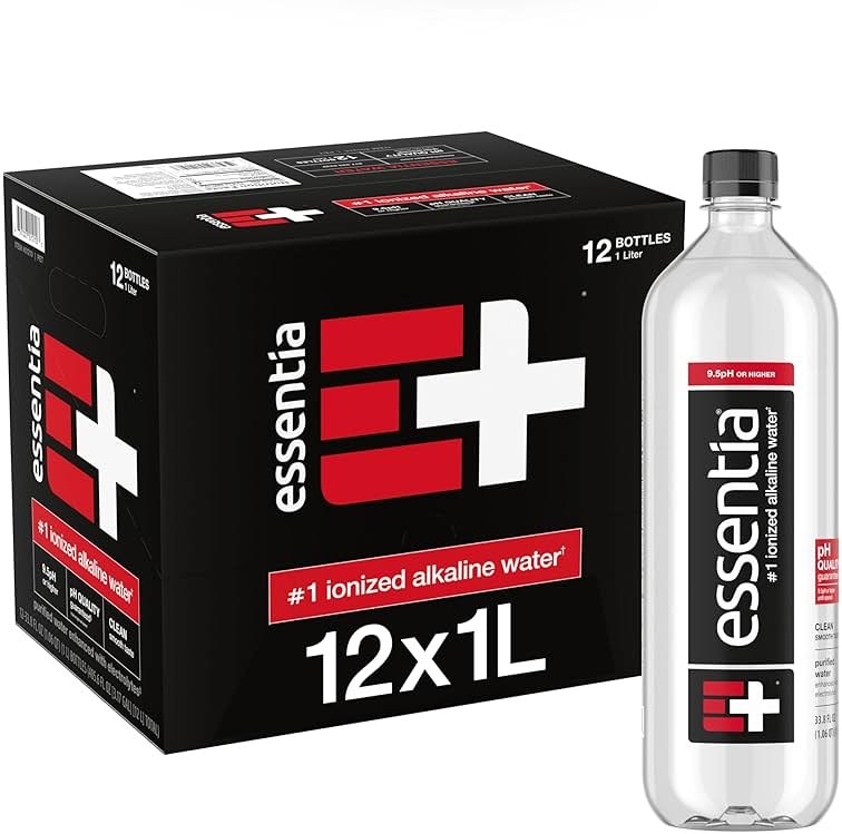 Essentia Ionized Alkaline Water, 9.5 Ph Until Opened, 99.9% Pure, Bottled Water, 12Pk - Product Image