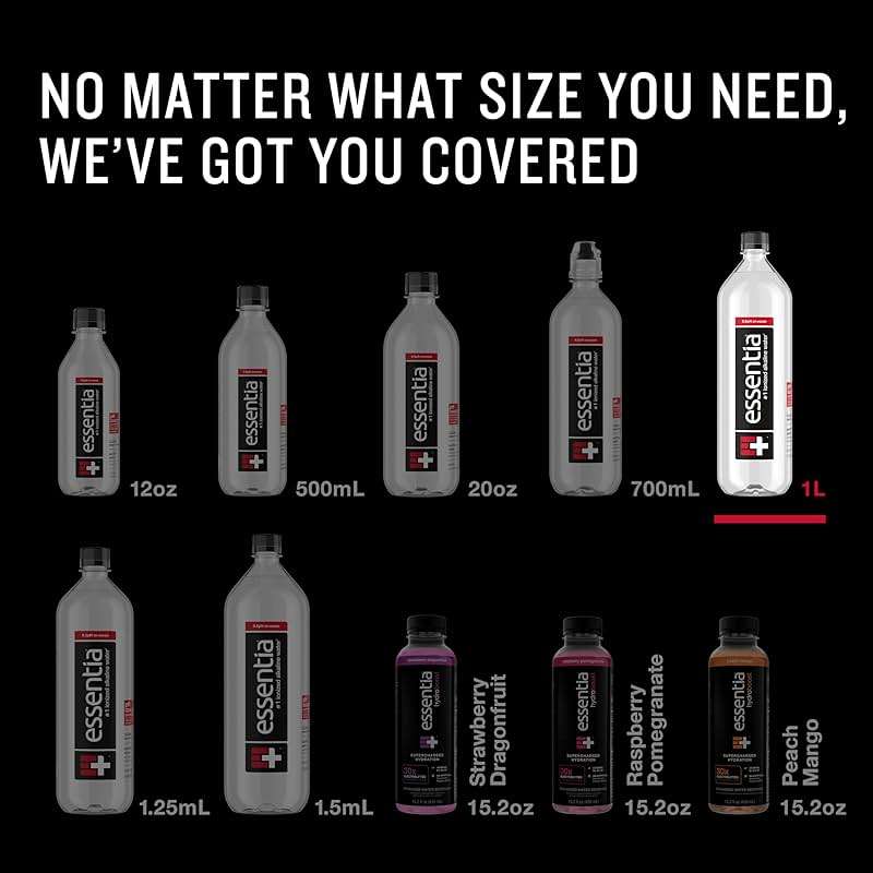 Essentia Ionized Alkaline Water, 9.5 Ph Until Opened, 99.9% Pure, Bottled Water, 12Pk - Image 8