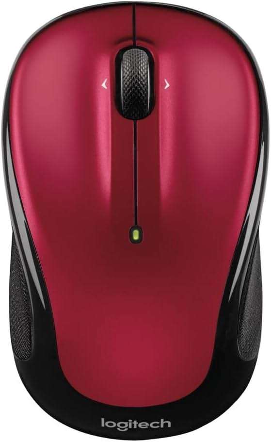 Logitech Wireless Mouse M325 with Designed-For-Web Scrolling - Red - Image 2