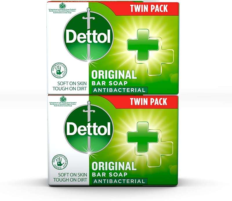 Dettol Anti Bacterial Original Soap 100g Twin Pack Dermatologically Tested - Image 1